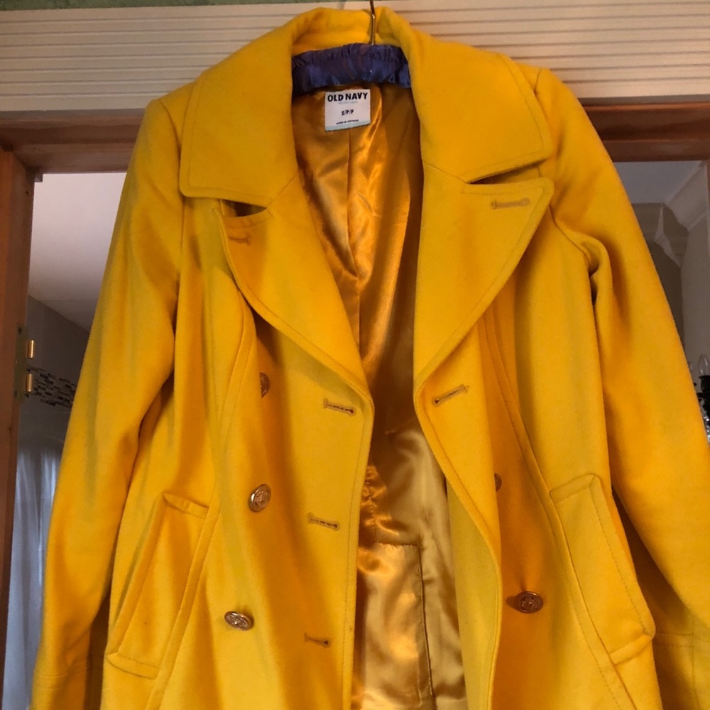 Primary Yellow Pea Coat